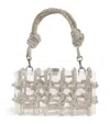 Cult Gaia Bess Rhinestone-embellished Acrylic Shoulder Bag In Clear