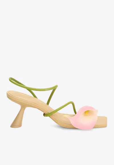 Cult Gaia Ria 80 Calla Lily Sandals In Multi