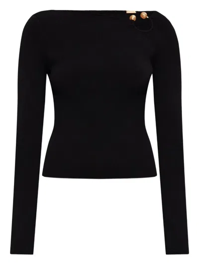 Cult Gaia Ribbed Knitwear In Black
