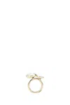 Cult Gaia Pearl Cluster Ring Quartet In Gold