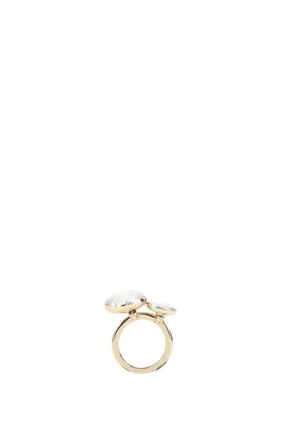 Cult Gaia Pearl Cluster Ring Quartet In White
