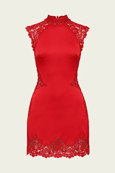 Cult Gaia Riti Mini Dress In Vermilion In Red