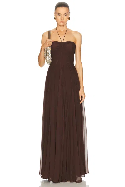 Cult Gaia Ritz Dress In Brown