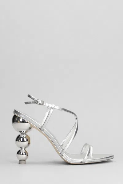CULT GAIA ROBYN SANDALS IN SILVER LEATHER SANDALS