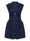 Cult Gaia Rocca Mini Dress In Deep Lake In Blue
