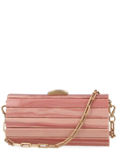 Cult Gaia Rolie Polie Clutch In Pink