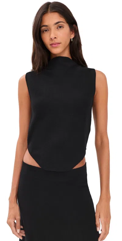 Cult Gaia Romma Top Black