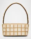 Cult Gaia Romy Geometric Acrylic Shoulder Bag In Ivory