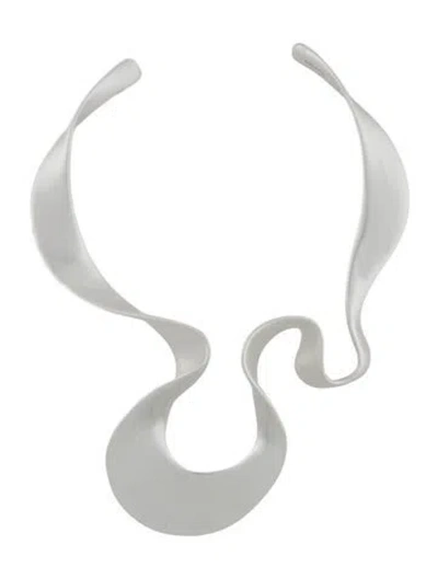 Pre-owned Cult Gaia Rue Choker Necklace, 15" In Multi