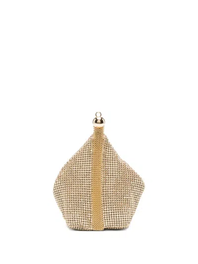 Cult Gaia Rue Crystal-embellished Clutch Bag In White