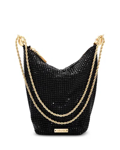 Cult Gaia Rue Cubic Zirconia Wristlet In Black