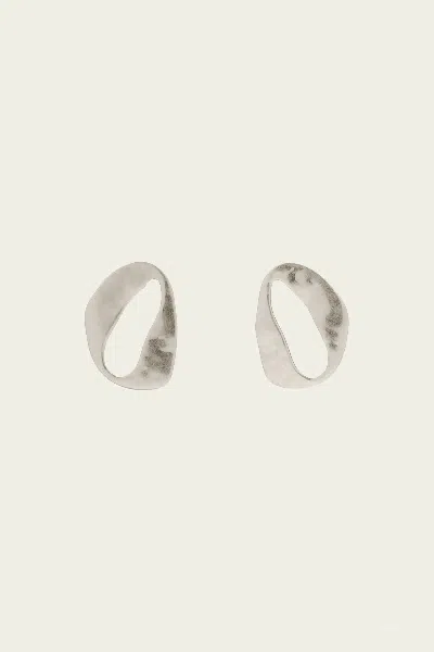 Cult Gaia Rue Mini Earrings In Antique Silver
