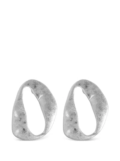 Cult Gaia Rue Mini Earrings In Metallic
