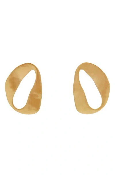 Cult Gaia Rue Mini Stud Earrings In Gold