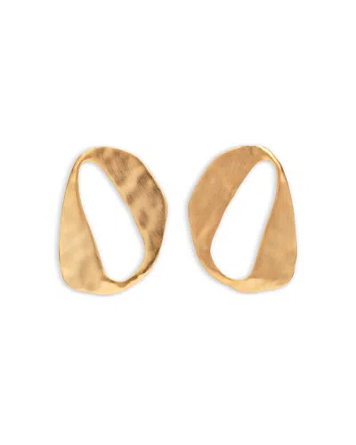 Cult Gaia Rue Open Drop Earrings In Gold