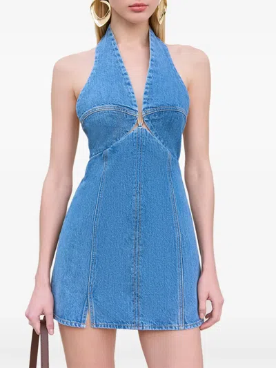 Cult Gaia Rumi Denim Dress In Blue