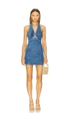 Cult Gaia Rumi Dress In Medium Stone Wash