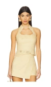 Cult Gaia Ruthie Top In Lemon