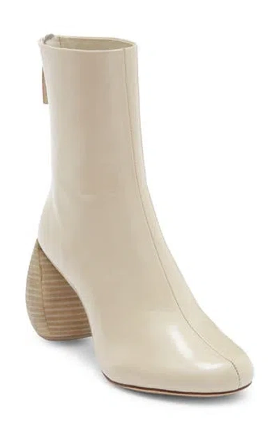 Cult Gaia Ryan Stacked Heel Boot In White