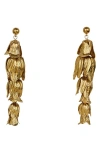 Cult Gaia Safira Drop Earrings In Antique Brass