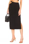 Cult Gaia Samira Knit Skirt In Black In Black