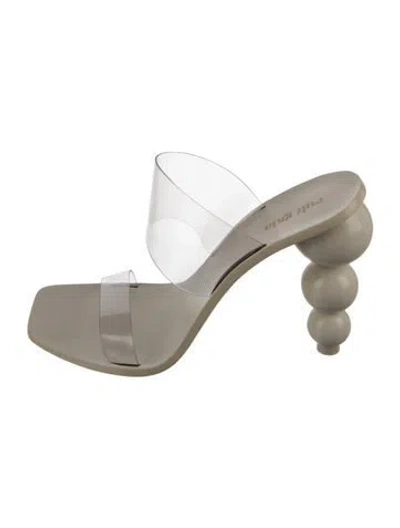 Pre-owned Cult Gaia Sandals In Clear