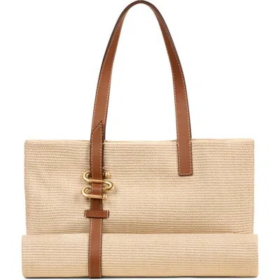 Cult Gaia Sandy Packable Raffia Tote In White