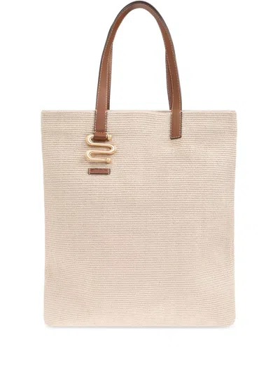 Cult Gaia Sandy Shopper Bag In Neutrals