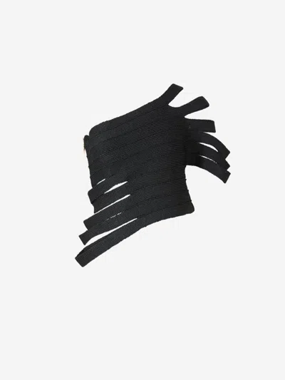 Cult Gaia Sashi Knit Top In Black