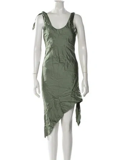 Pre-owned Cult Gaia Scoop Neck Mini Dress W/ Tags In Green