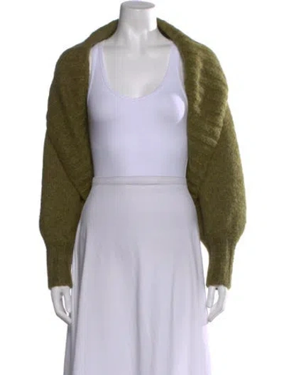 Pre-owned Cult Gaia Scoop Neck Sweater In Green