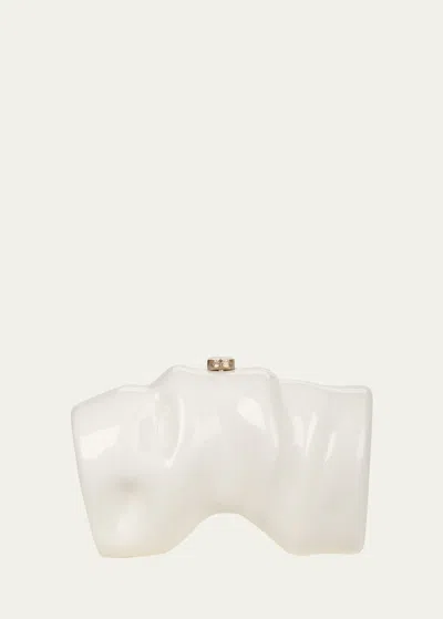 CULT GAIA SCRUNCH ACRYLIC CLUTCH BAG