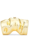 Cult Gaia Scrunch Clutch In 闪耀金色