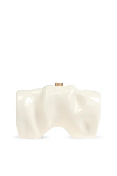 Cult Gaia Women's Clutch Scrunch In White