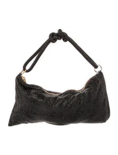 Pre-owned Cult Gaia Sequins Shoulder Bag In Silver