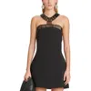 Cult Gaia Serafina Embellished Halter Dress In Black