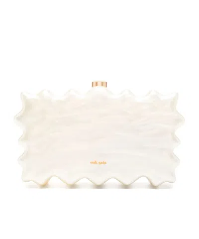 Cult Gaia Clutch "paloma" In White