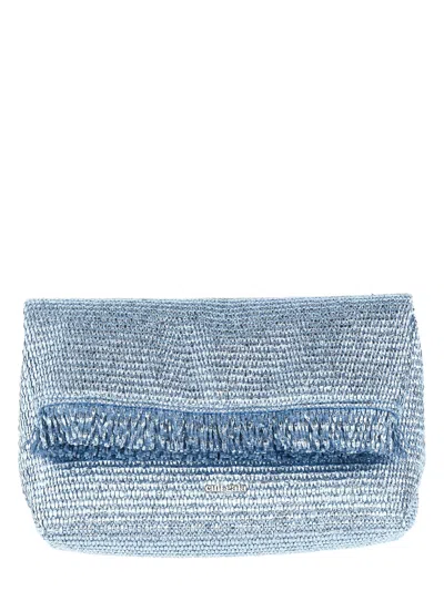 Cult Gaia Shanti Mini Clutch In Blue