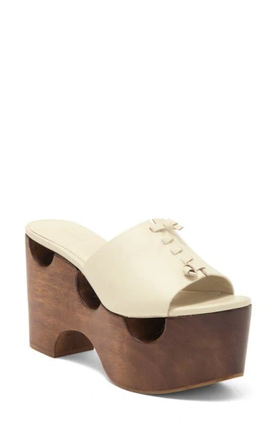 Cult Gaia Shelby Platform Sandal In Off White