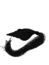 Cult Gaia Shell-shaped Tassel Clutch Bag In Black