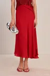 Cult Gaia Shera Skirt In Merlot