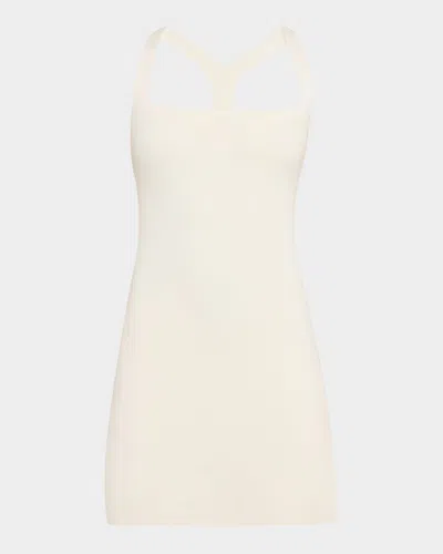 Cult Gaia Siam Knit Dress In White
