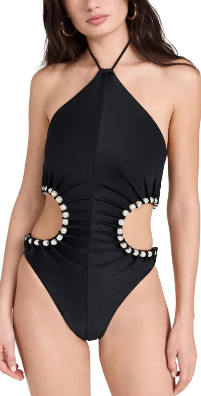 Cult Gaia Sibel Cutout One-piece Swimsuit In Black