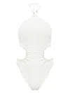 Cult Gaia Sibel One Piece Bathing Suit In Off-white In White
