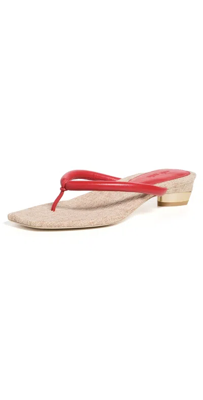 Cult Gaia Sierra Low Heels Vermilion In Red