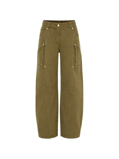Cult Gaia Sigrid Panelled Trousers In Green