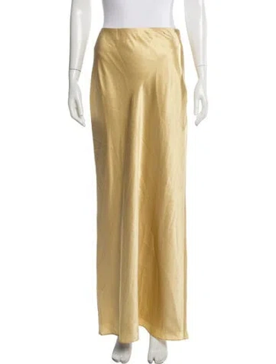 Pre-owned Cult Gaia Silk Long Skirt In Neutral