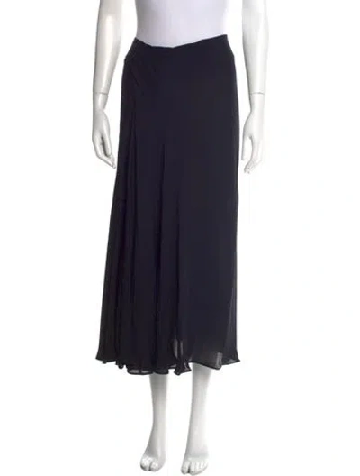 Pre-owned Cult Gaia Silk Midi Length Skirt W/ Tags In Blue