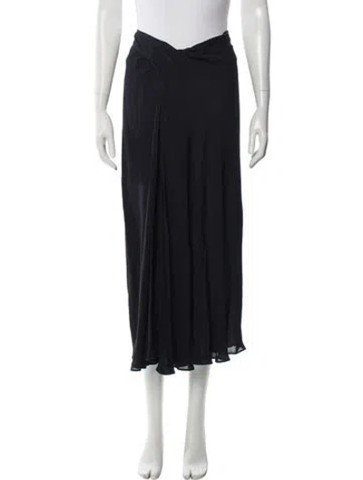 Pre-owned Cult Gaia Silk Midi Length Skirt W/ Tags In Blue