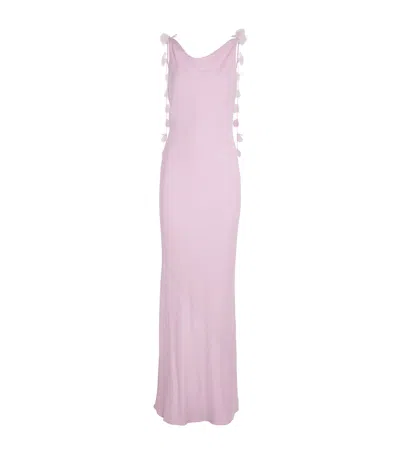 Cult Gaia Silk Satin Nymeria Gown In Pink